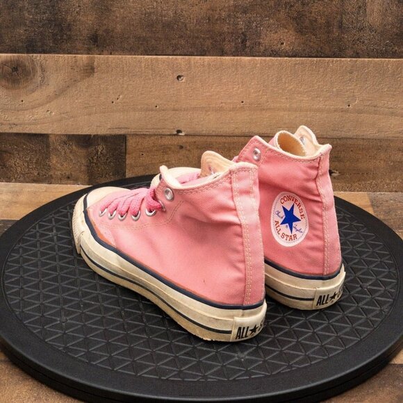 CONVERSE ALL STAR MADE IN USA DEADSTOCK 1980’S VINTAGE WOMENS SHOES PINK SZ 6 - Picture 8 of 11